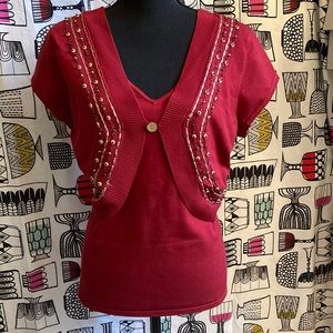 Reba Silk Blend Knit Top